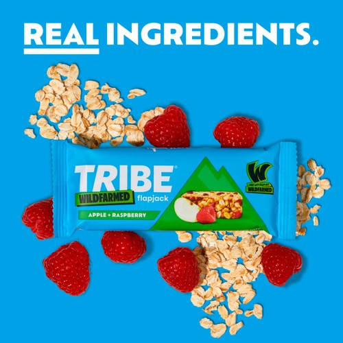 TRIBE Wildfarmed Apple and Raspberry Flapjack thumbnail 2