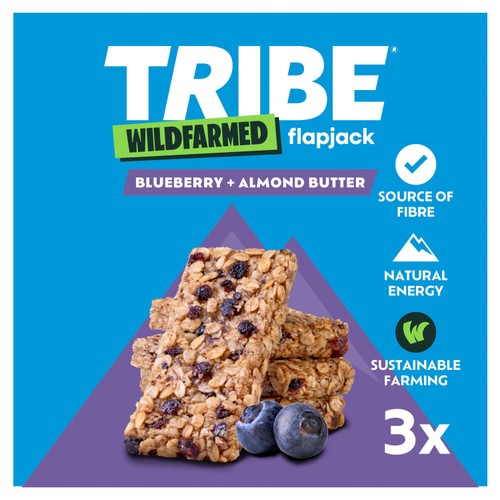 TRIBE Wildfarmed Blueberry and Almond Butter Flapjack