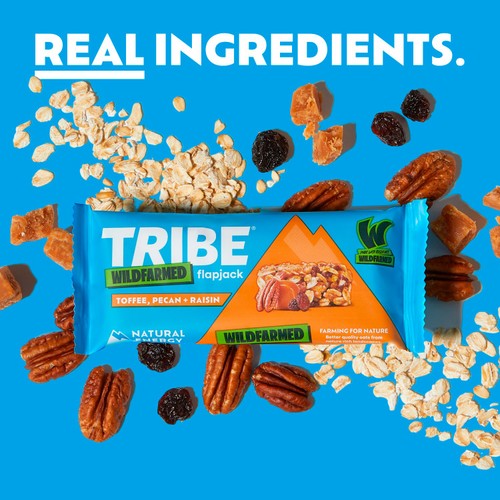 TRIBE Wildfarmed Pecan, Toffee and Raisin Flapjack thumbnail 2