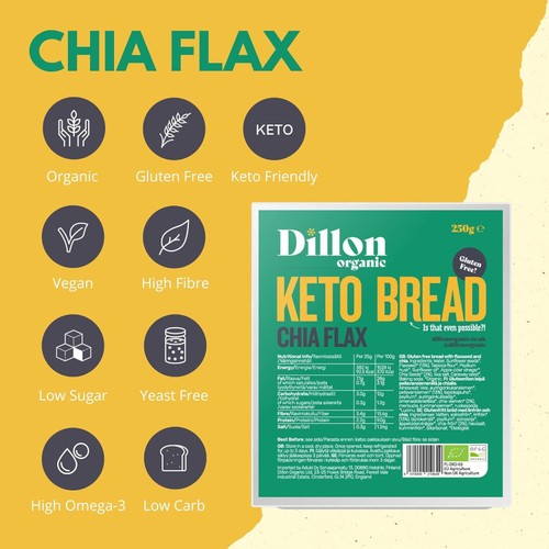 Dillon Organic Chia Flax Keto Bread thumbnail 4