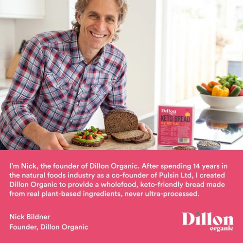 Dillon Organic Beetroot Flax Keto Bread thumbnail 5