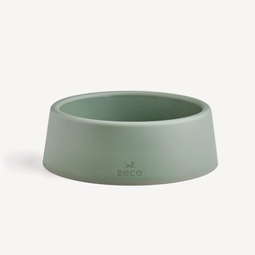 Beco Steady Dog Bowl Olive Green Large
