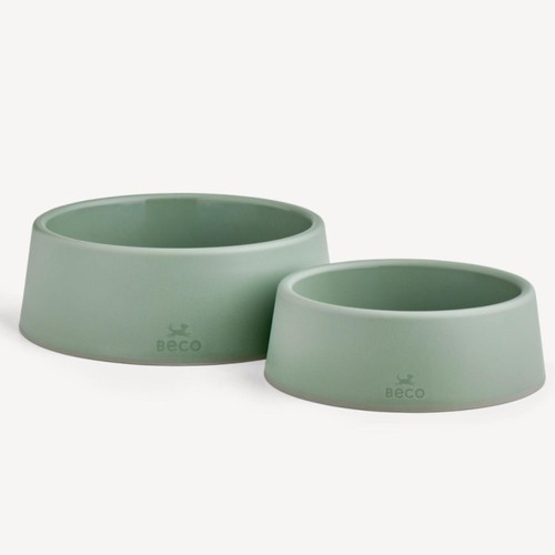 Beco Steady Dog Bowl Olive Green Large thumbnail 3