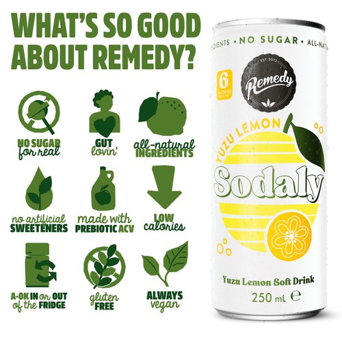 Remedy Sodaly Yuzu Lemon thumbnail 3