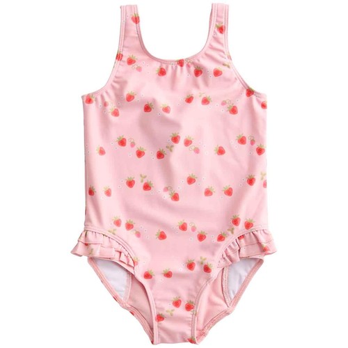 M&S Strawberry Swimsuit, 6-9 Months, Pink thumbnail 2
