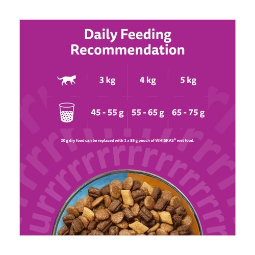 Whiskas 1+ Adult Complete Dry Duo Cat Food Surf & Turf 1.9kg thumbnail 4
