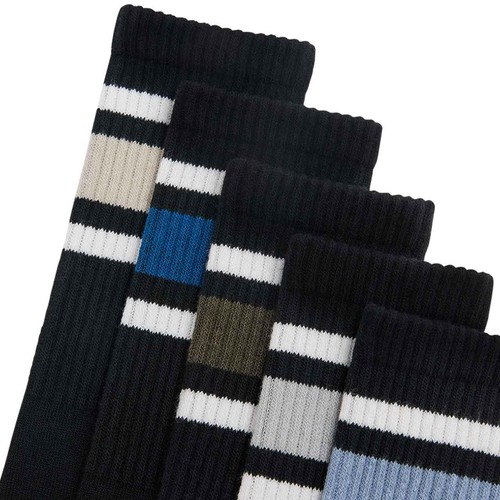 M&S Mens Goodmove Cotton Rich Sports Socks, 6-8, Black Mix thumbnail 2