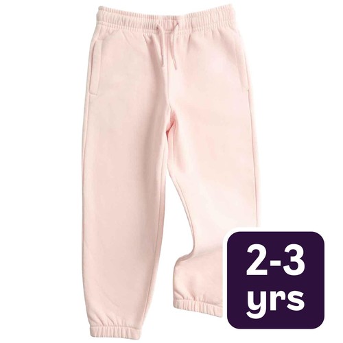 M&S Unisex Cotton Rich Joggers, 2-3 Years, Light Pink