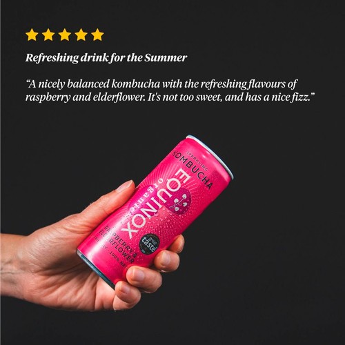 Equinox Organic Raspberry & Elderflower Kombucha thumbnail 7