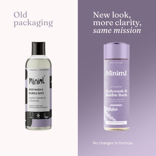Miniml Body Wash & Bubble Bath Calming Lavender thumbnail 5