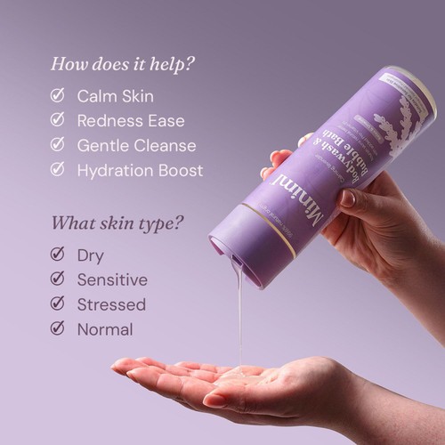 Miniml Body Wash & Bubble Bath Calming Lavender thumbnail 9