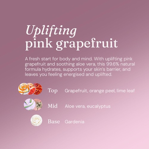 Miniml Body Wash & Bubble Bath Uplifting Pink Grapefruit thumbnail 6