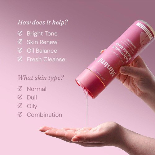 Miniml Body Wash & Bubble Bath Uplifting Pink Grapefruit thumbnail 9
