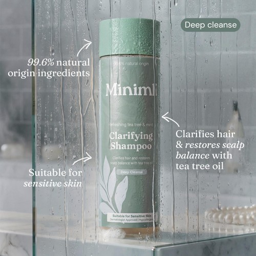 Miniml Clarifying Shampoo Refreshing Tea Tree & Mint thumbnail 2