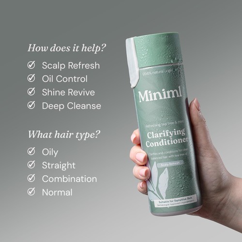 Miniml Clarifying Shampoo Refreshing Tea Tree & Mint thumbnail 9