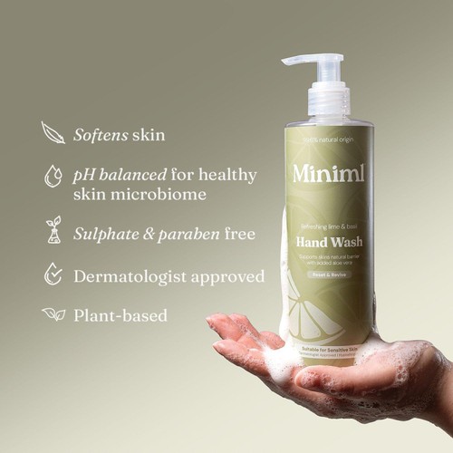 Miniml Hand Wash Refreshing Lime & Basil thumbnail 3