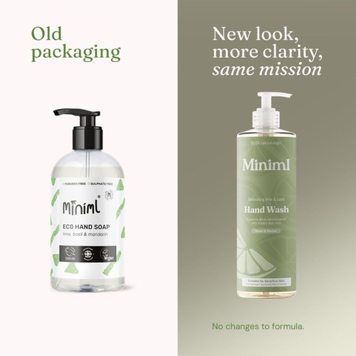Miniml Hand Wash Refreshing Lime & Basil thumbnail 5