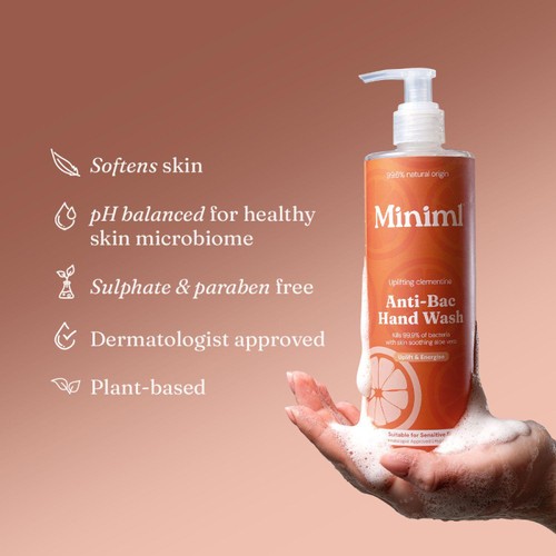 Miniml Anti-Bac Hand Wash Uplifting Clementine thumbnail 3