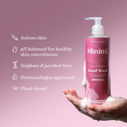 Miniml Hand Wash Uplifting Pink Grapefruit thumbnail 3