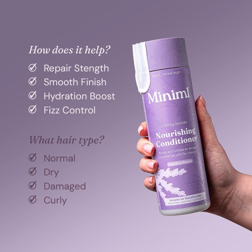 Miniml Nourishing Hair Conditioner Calming Lavender thumbnail 9