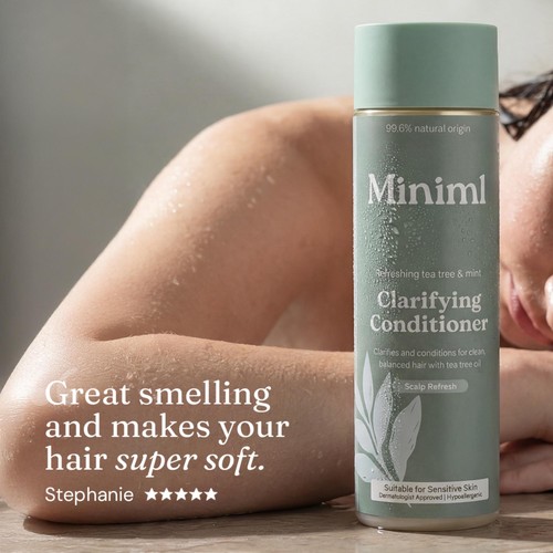 Miniml Clarifying Hair Conditioner Refreshing Tea Tree & Mint thumbnail 7