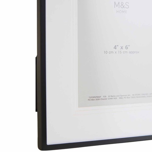 M&S Layered Mount Photo Frame 4x6 inch, Black thumbnail 3