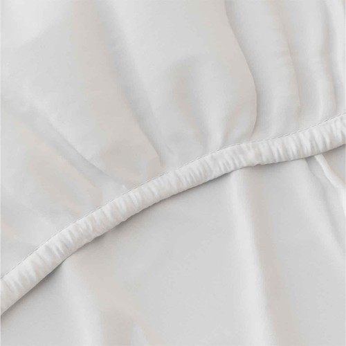 M&S Egyptian Cotton 230 Thread Count Deep Fitted Sheet, Single, Ice White thumbnail 3