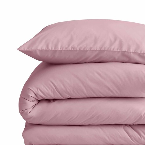 M&S Cotton Rich Bedding Set, Single, Blush