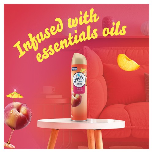 Glade Aerosol Air Freshener Peach Paradise thumbnail 4