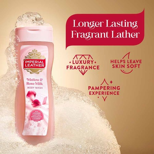 Imperial Leather Mallow and Rose Milk Shower Gel thumbnail 4