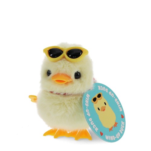 Rex London Fluffy Wind Up Toy Duck