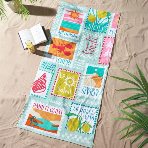 Catherine Lansfield Postcard Beach Towel thumbnail 3