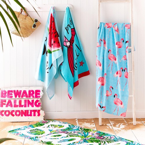 Catherine Lansfield Flamingo Beach Towel thumbnail 2