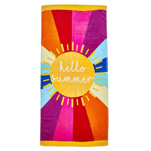 Catherine Lansfield Hello Summer Beach Towel