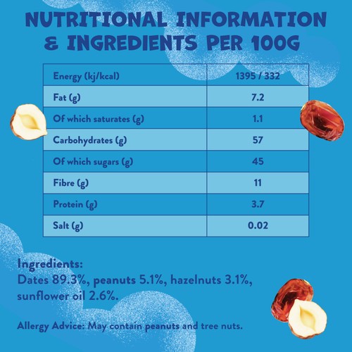 Goodies Kids Snack Date & Nuts Fruit Bars Multipack thumbnail 3