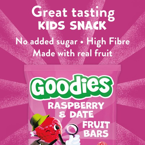 Goodies Kids Snack Fruit Bars Raspberry & Date Multipack  thumbnail 2