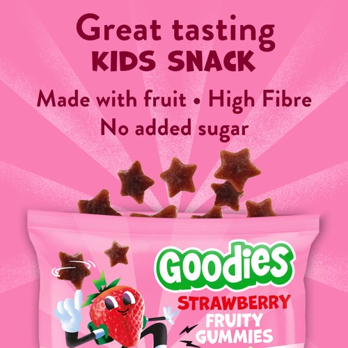 Goodies Kids Snack Strawberry Fruit Gummies  thumbnail 2