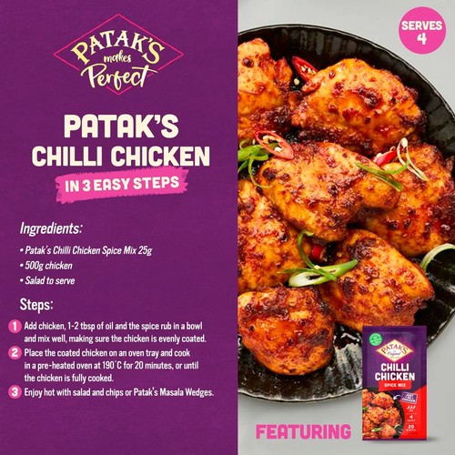 Pataks Chilli Chicken Spice Mix thumbnail 2