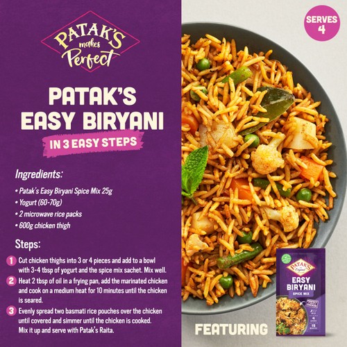 Pataks Easy Biriyani Spice Mix thumbnail 2