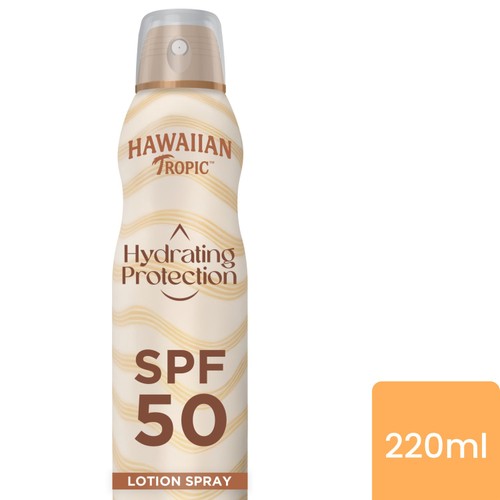 Hawaiian Tropic Hydrating Protection SPF 50 Continuous Sun Lotion Spray