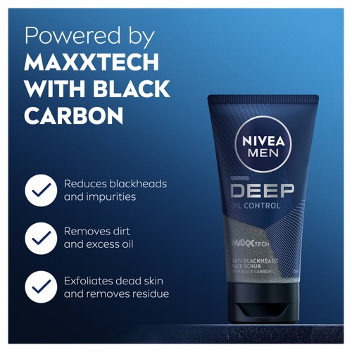 NIVEA MEN Deep Face Scrub thumbnail 2