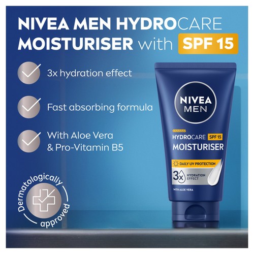 NIVEA MEN Hydrocare SPF 15 Face Moisturiser thumbnail 2