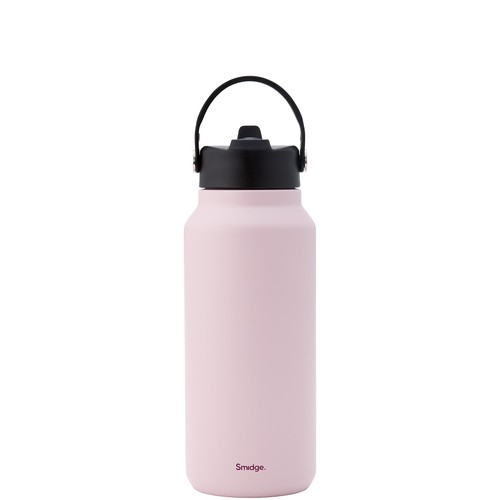 Smidge Flip Straw Bottle Summer Blush 900ml thumbnail 2