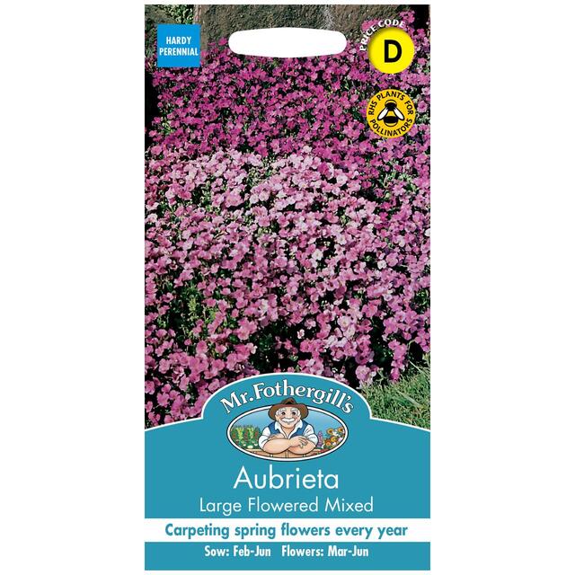 Mr Fothergill's Seeds - Aubrieta Large Flowered Mixed