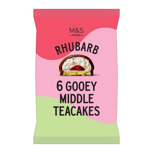 M&S 6 Ultimate Rhubarb Teacakes