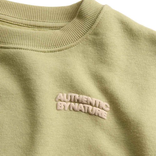 M&S Unisex Cotton Rich Graphic Sweatshirt, 4-5 Y, Avocado thumbnail 2