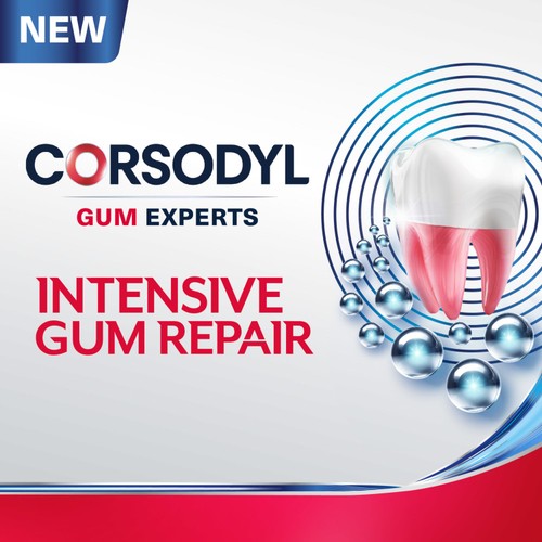 Corsodyl Advanced + Intensive Gum Repair Toothpaste White & Polish thumbnail 2