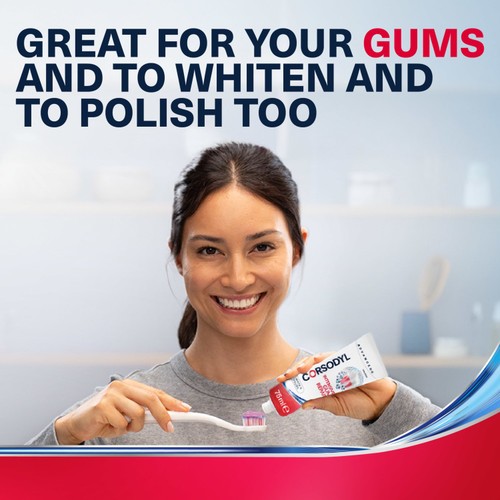 Corsodyl Advanced + Intensive Gum Repair Toothpaste White & Polish thumbnail 5