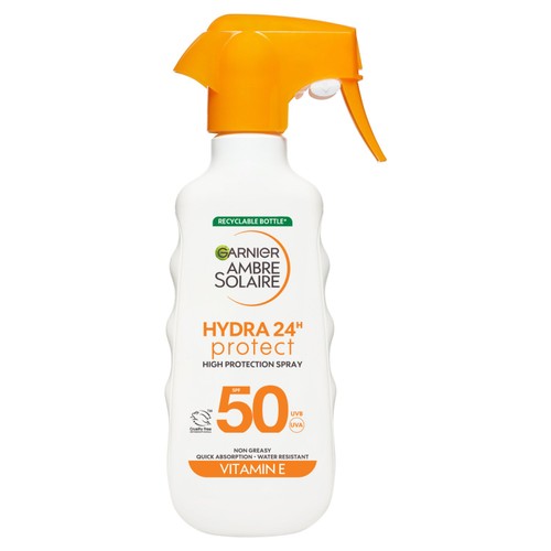 Garnier Ambre Solaire HYDRA Lotion SPF50 Trigger Spray XL