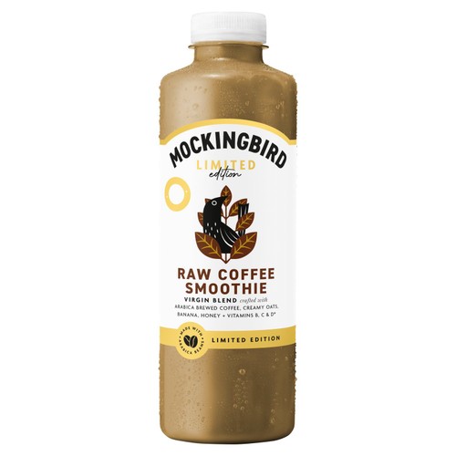 Mockingbird Raw Coffee Smoothie, Banana, Oats, Honey